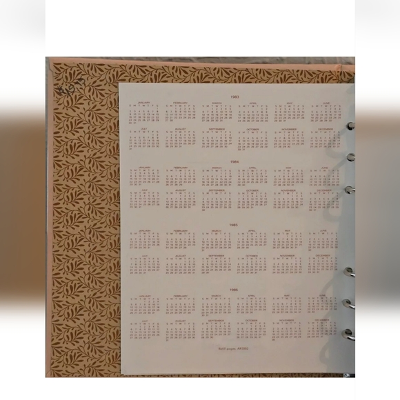 Vintage 1983 Hallmark Birds  Phone/Address Book with Calendar - Picture 8 of 16